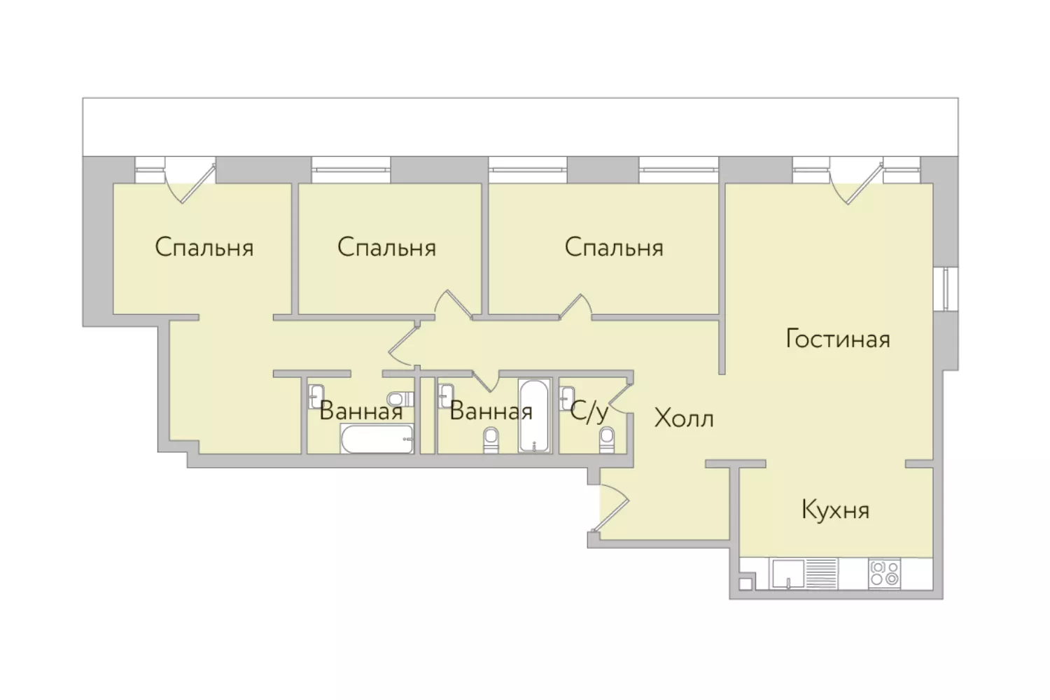 Планировки в ЖК Soho+noho в Москве