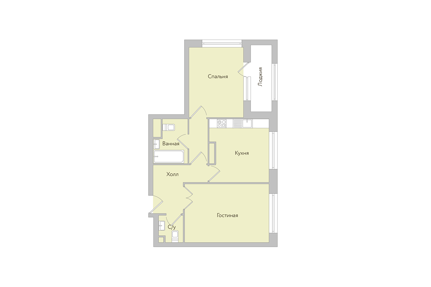 Планировки квартир в жилом комплексе Огни