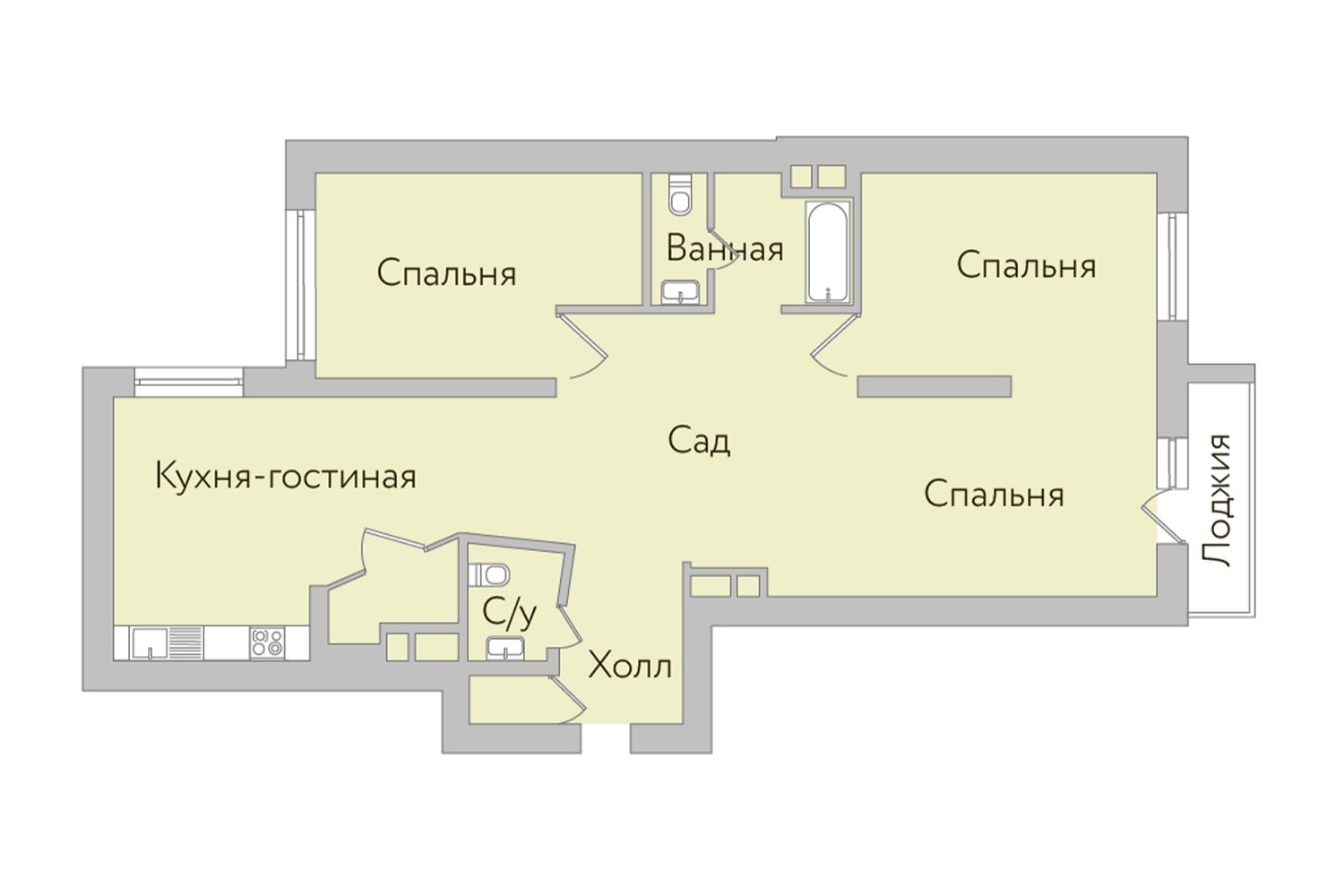 Планировки квартир в жилом комплексе Дом на Покровском бульваре