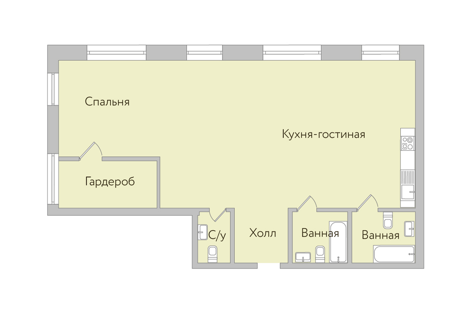 Планировки квартир в жилом комплексе Клубный Дом на Сретенке