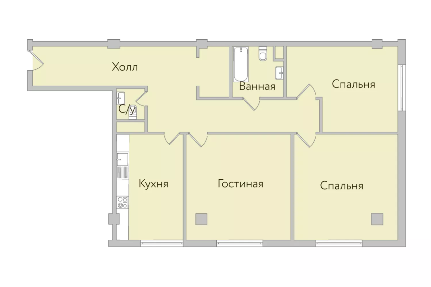 Планировки квартир в жилом комплексе Сады Пекина