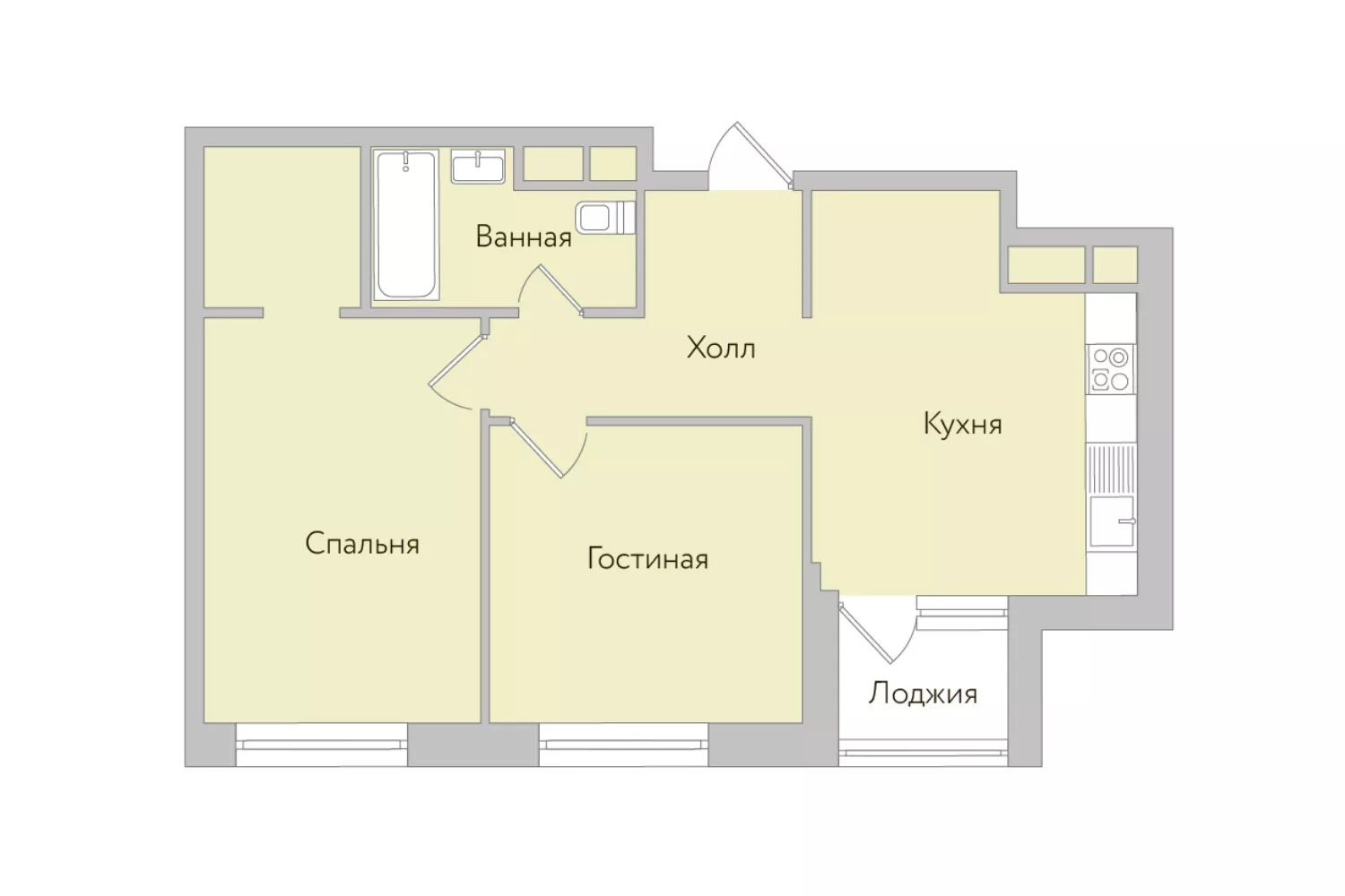 Планировки квартир в жилом комплексе Серебряный фонтан