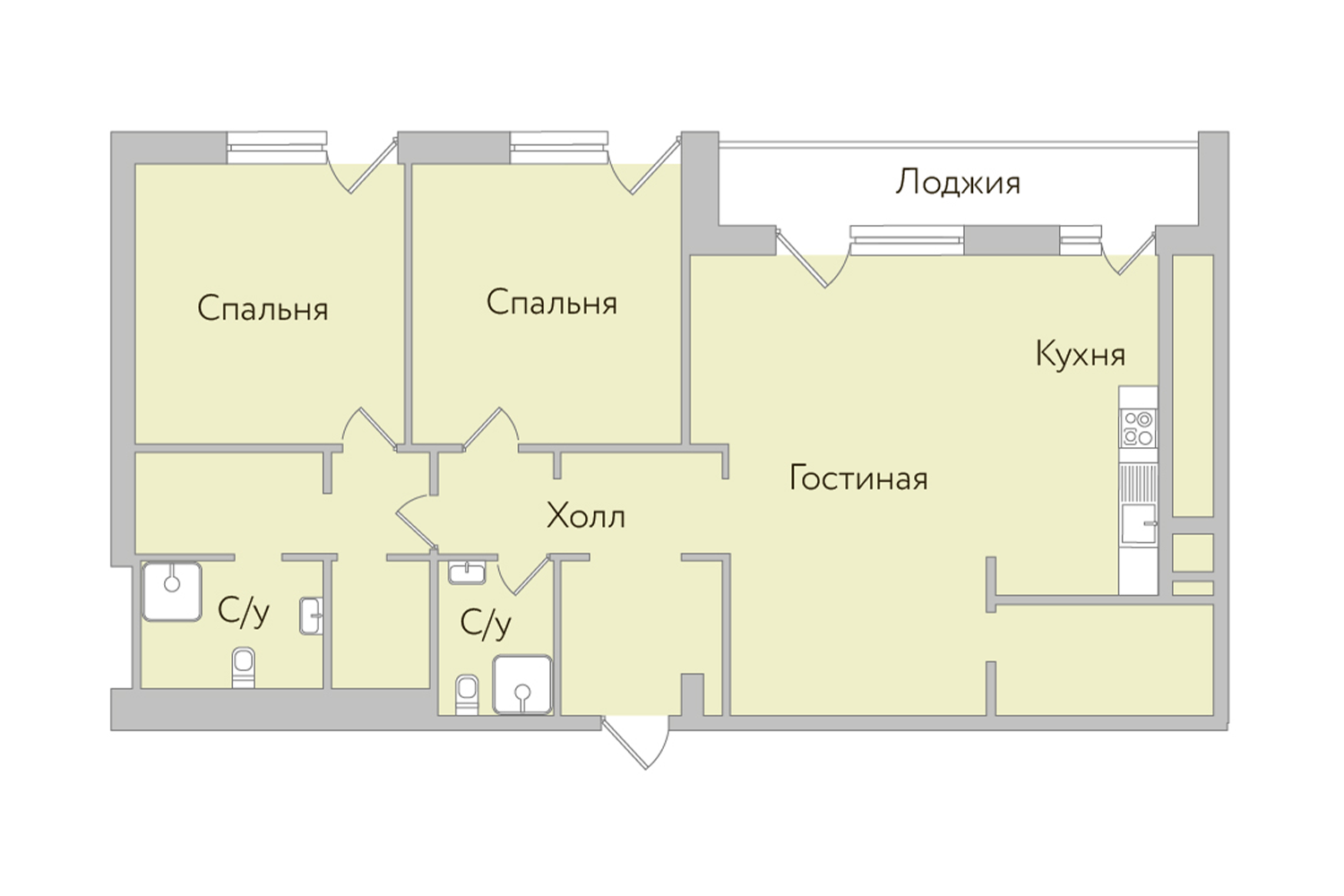 Планировки квартир в ЖК Эгодом Москва