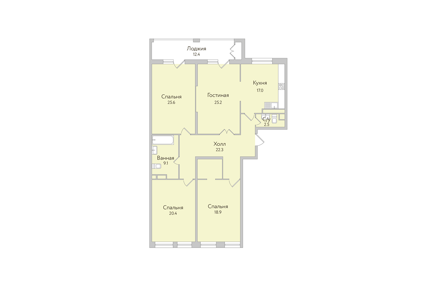 Планировки квартир в жилом комплексе Квартал 38А