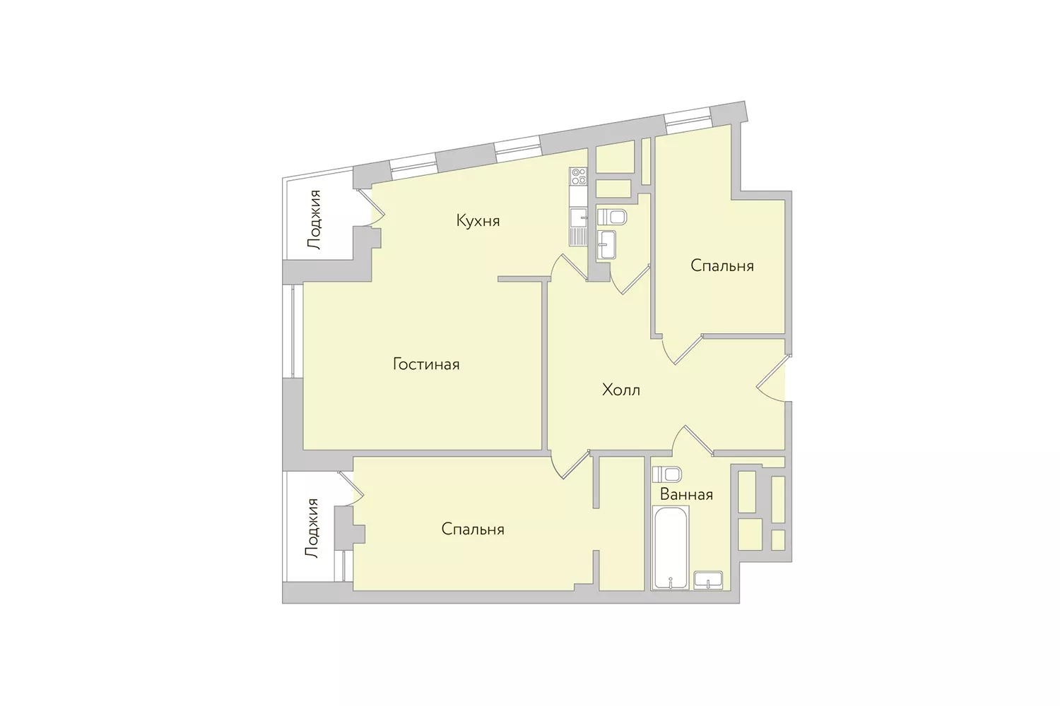Планировки квартир в жилом комплексе Утесов